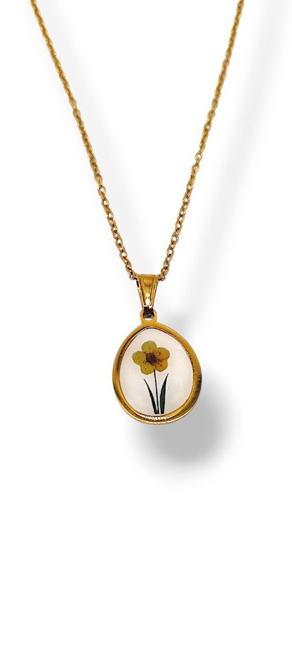 Collana Fiore giallo