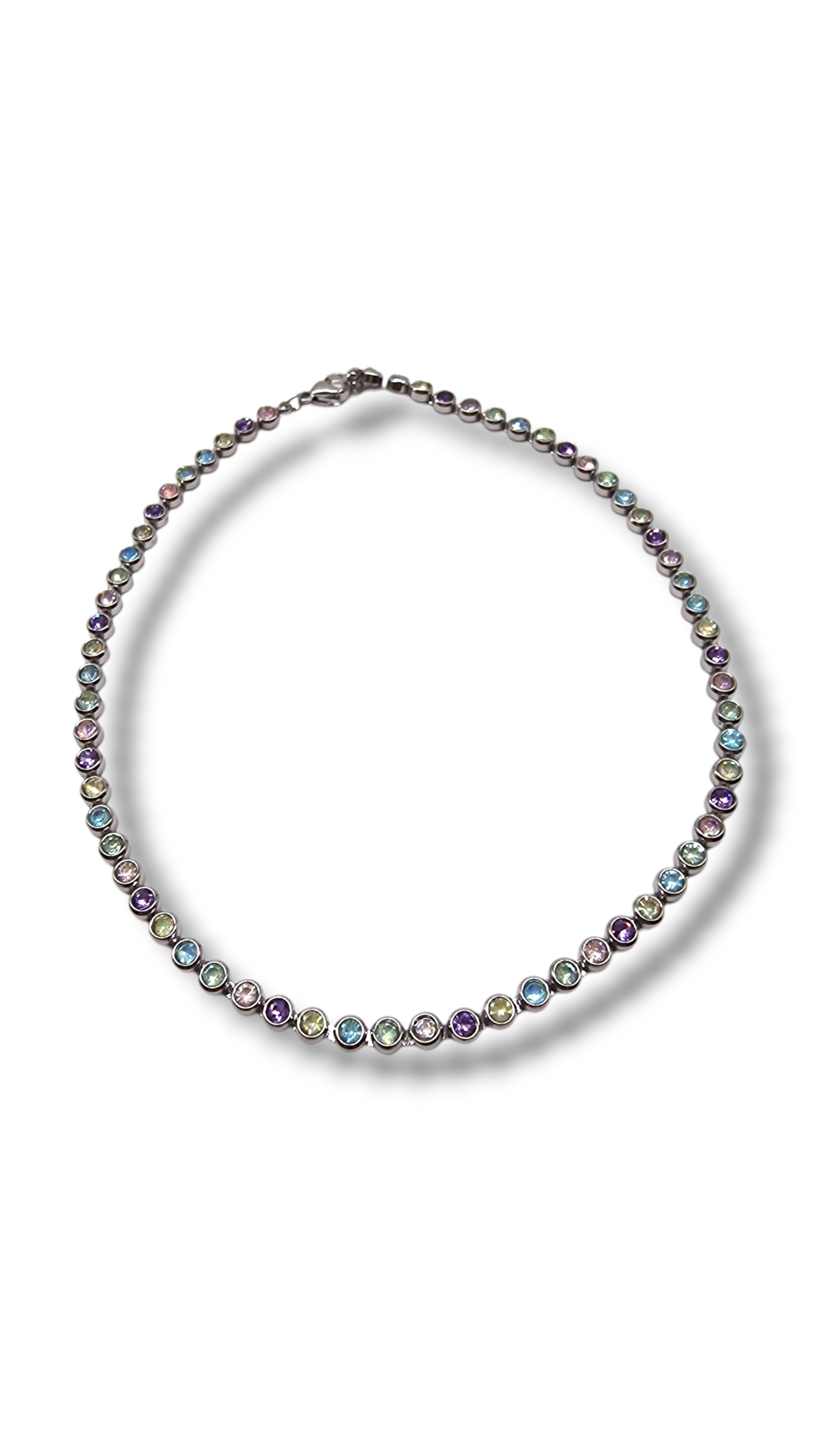 Bracciale tennis round pastel