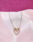 Collana Cuore Spirale brillante
