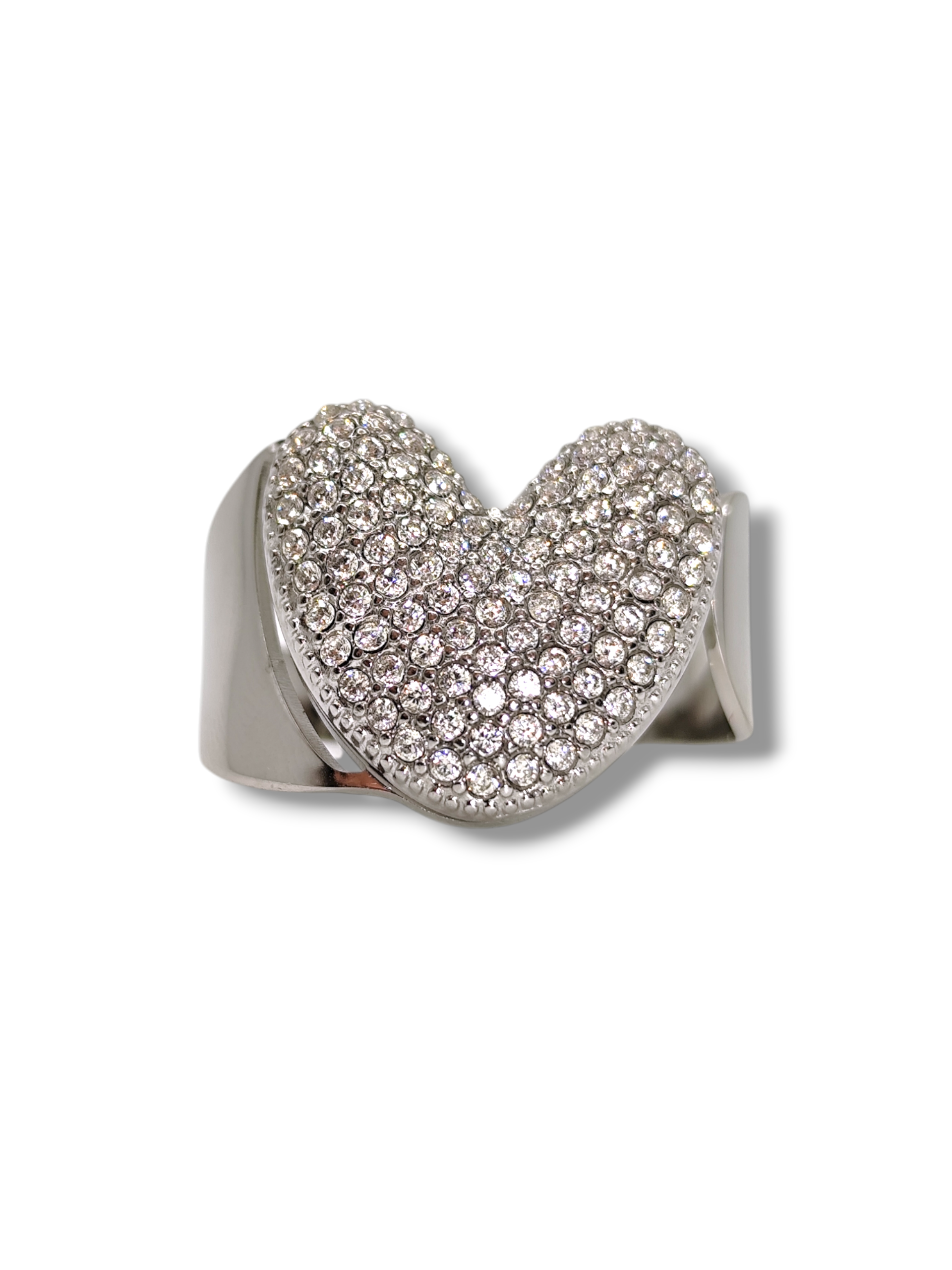 Anello Lettera Strass