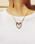 Collana Cuore Spirale brillante