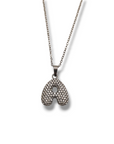 Collana Lettera Strass