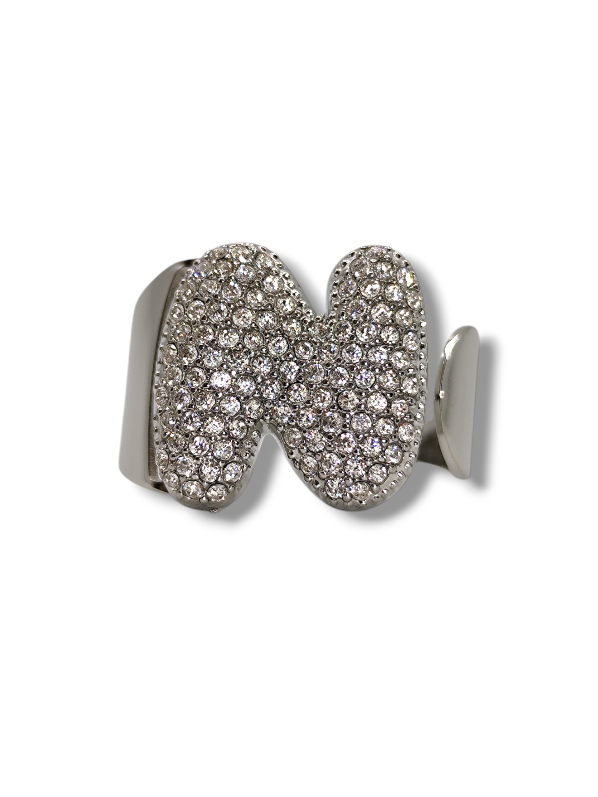 Anello Lettera Strass