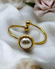 Anello perla semplice