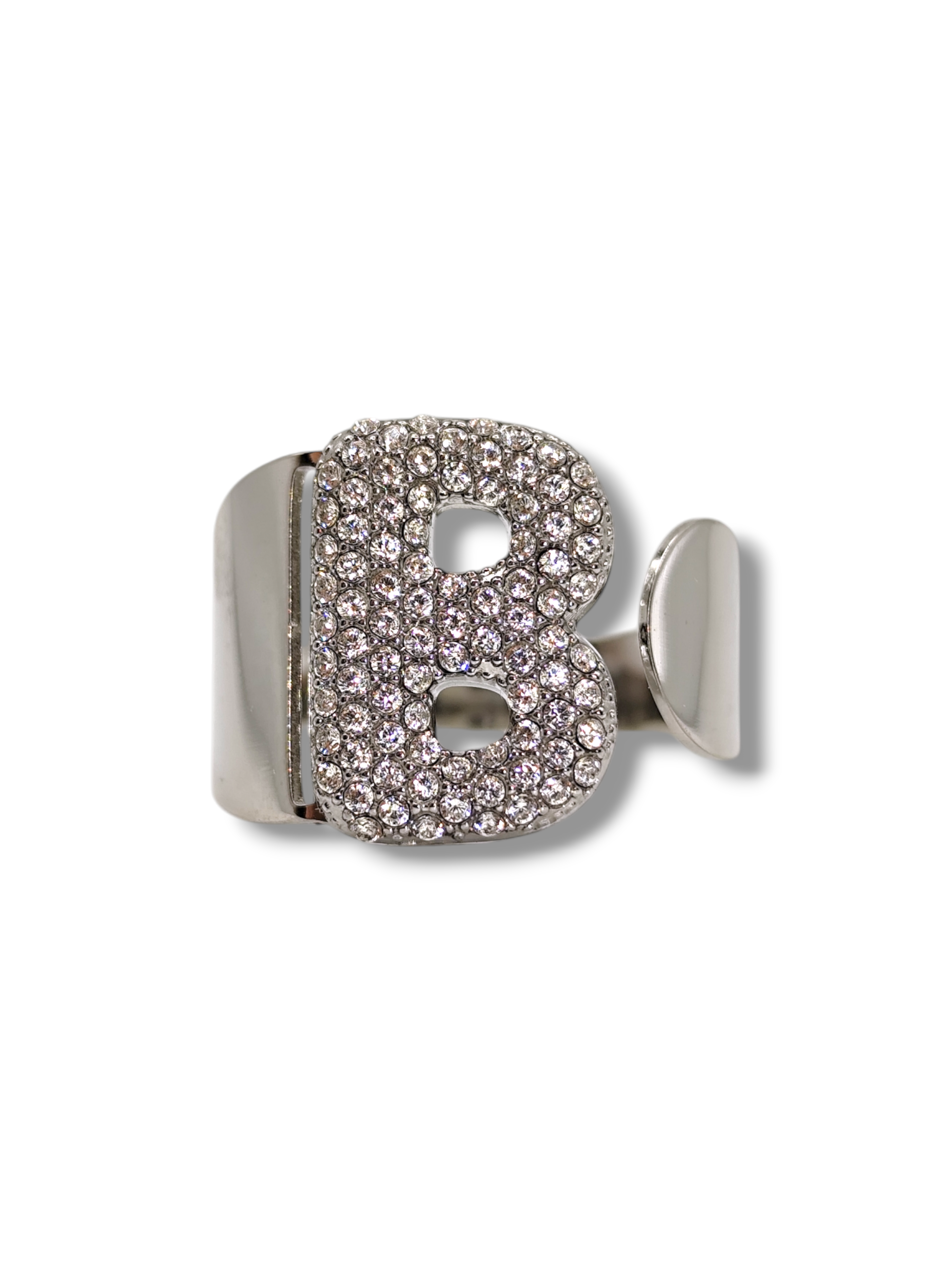 Anello Lettera Strass