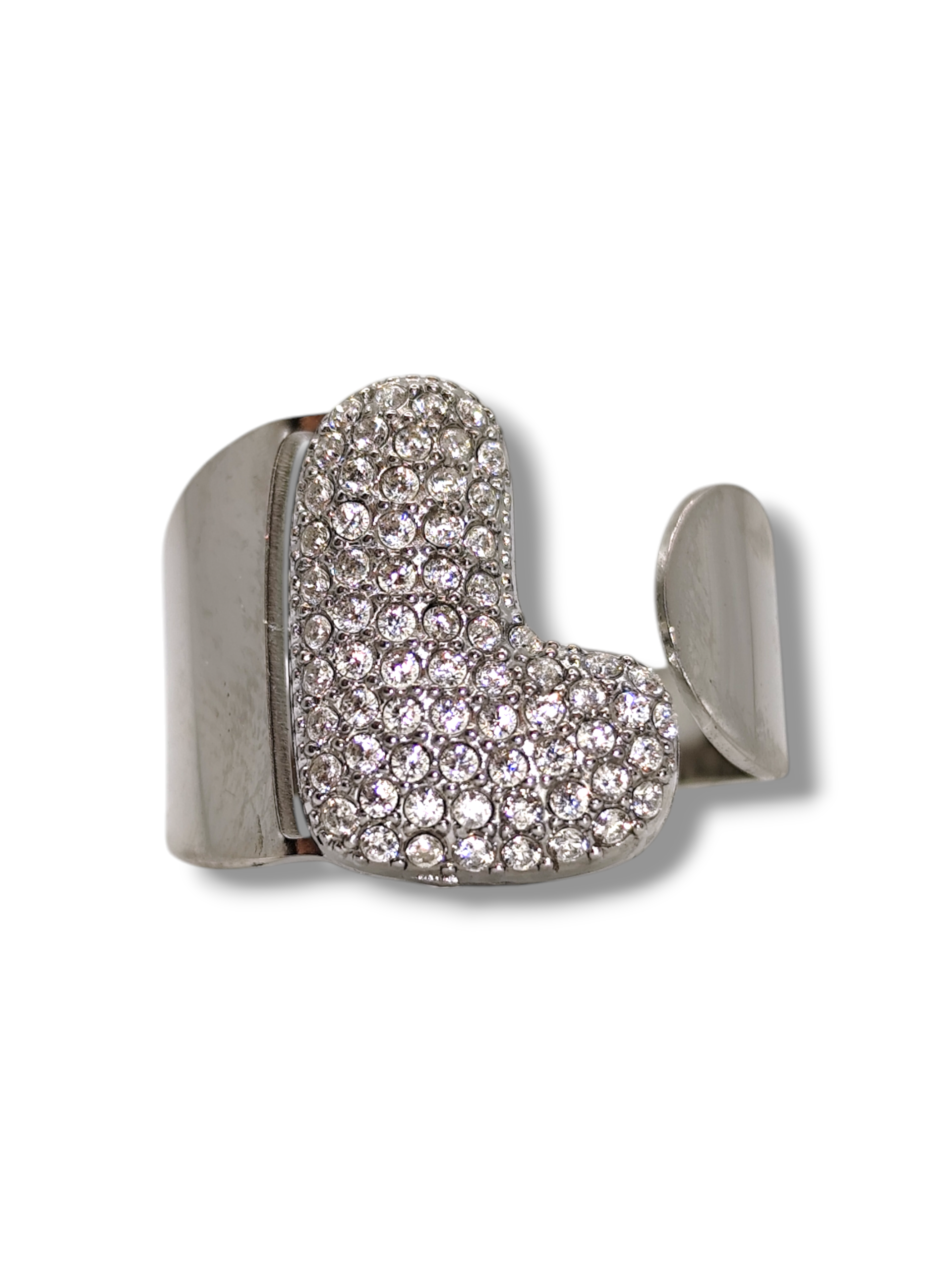 Anello Lettera Strass