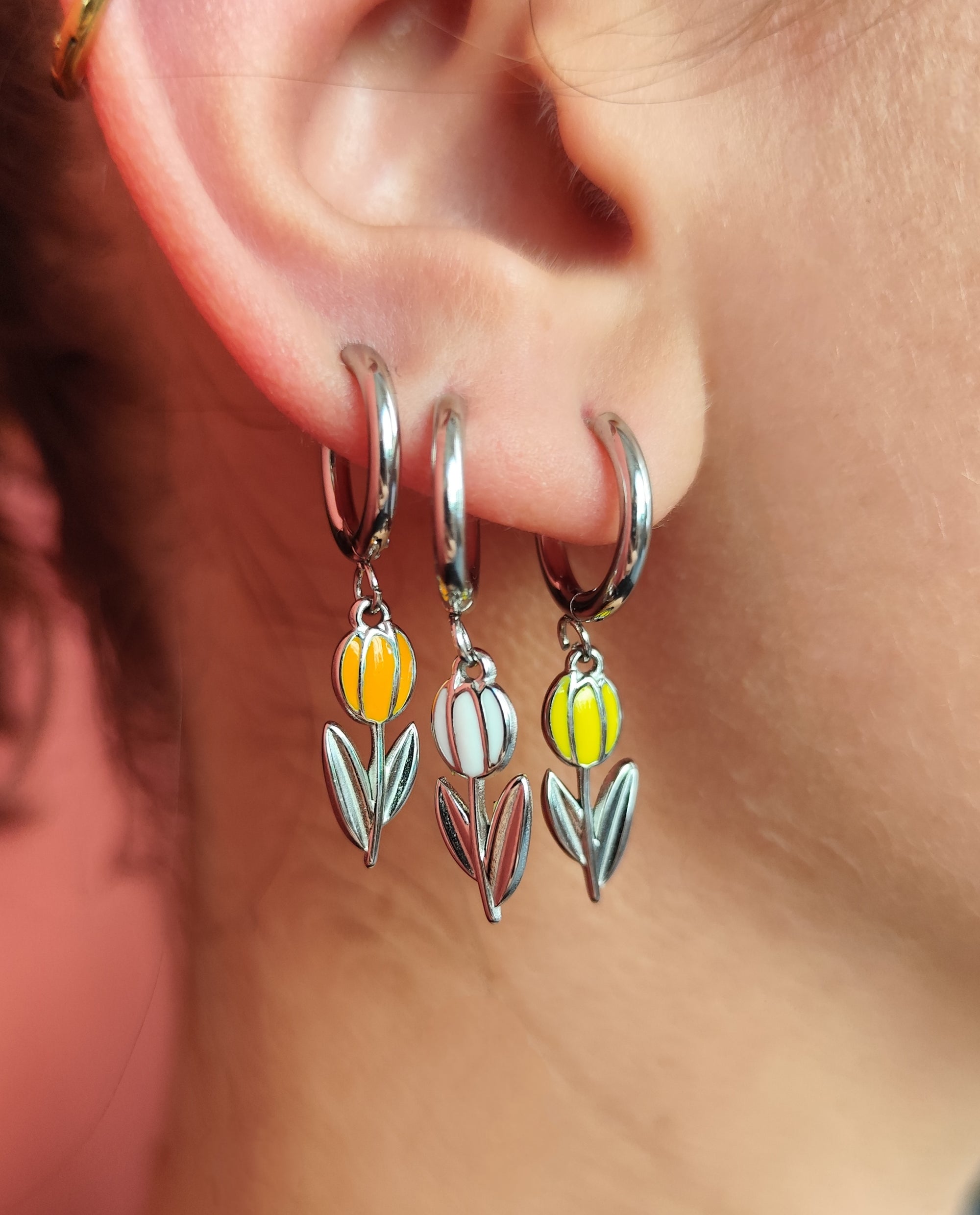 Orecchini Hoops Tulipano