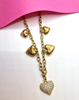 Collana chain cuore sonaglio