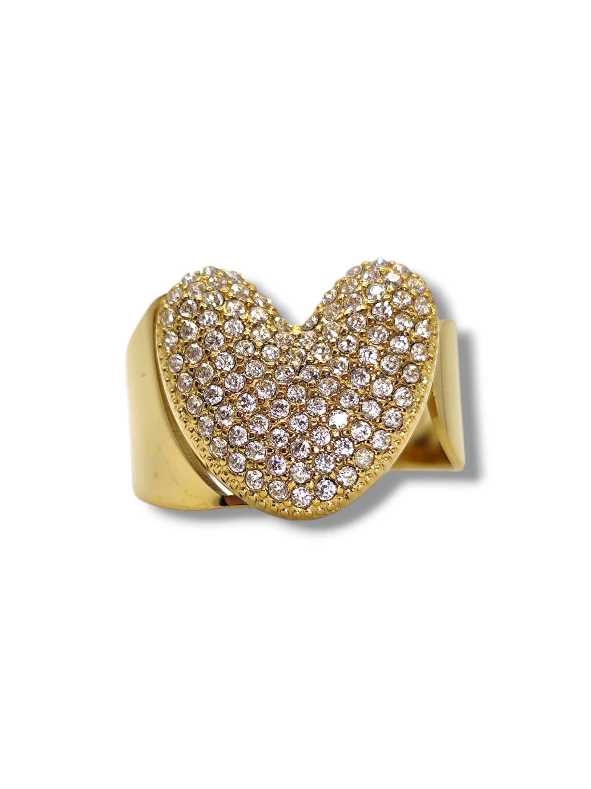 Anello Lettera Strass