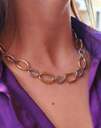 Collana doppio ovale
