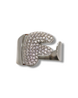 Anello Lettera Strass