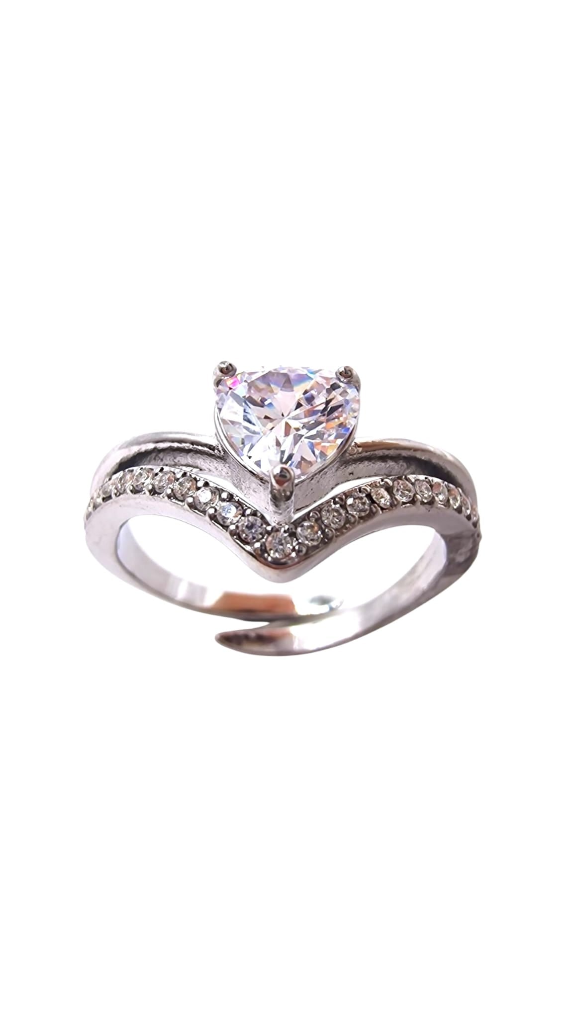 Anello Cuore Brillante