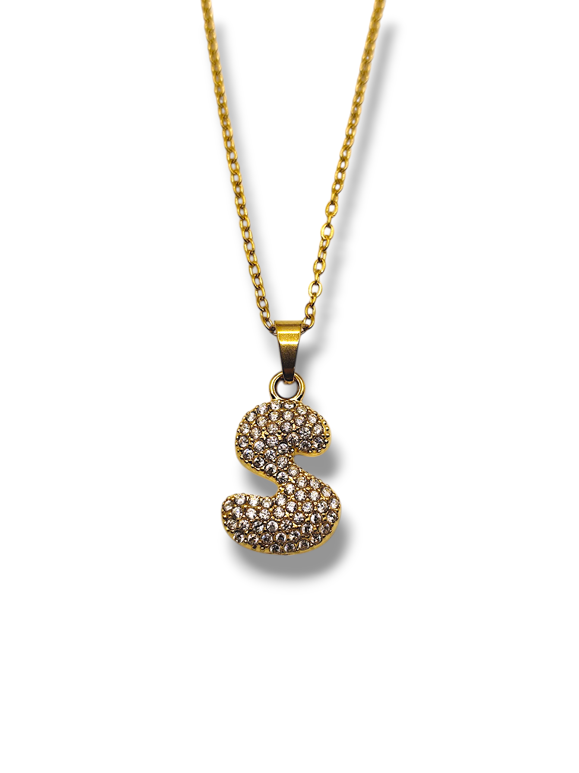 Collana Lettera Strass