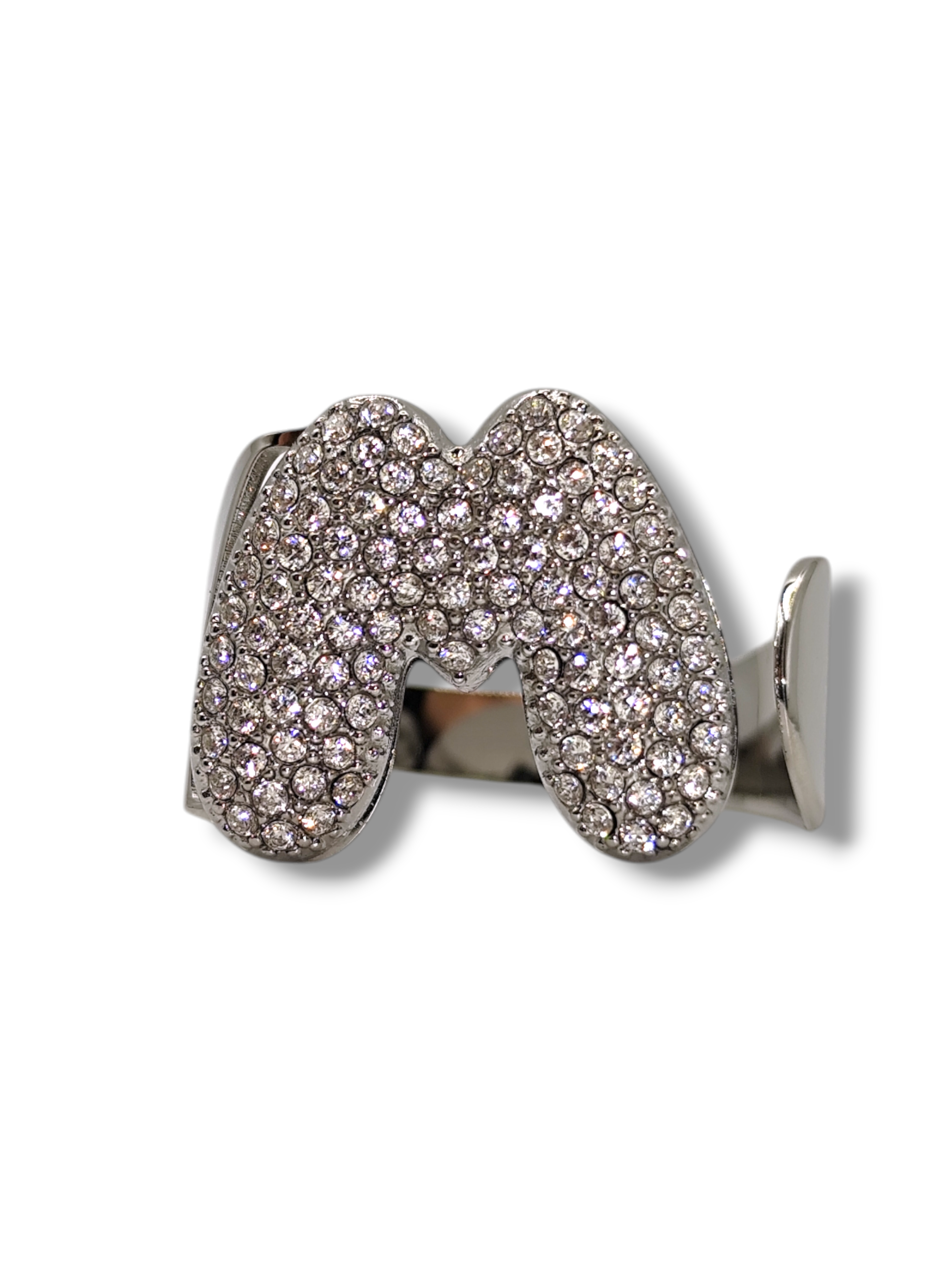 Anello Lettera Strass