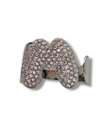 Anello Lettera Strass