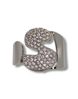 Anello Lettera Strass