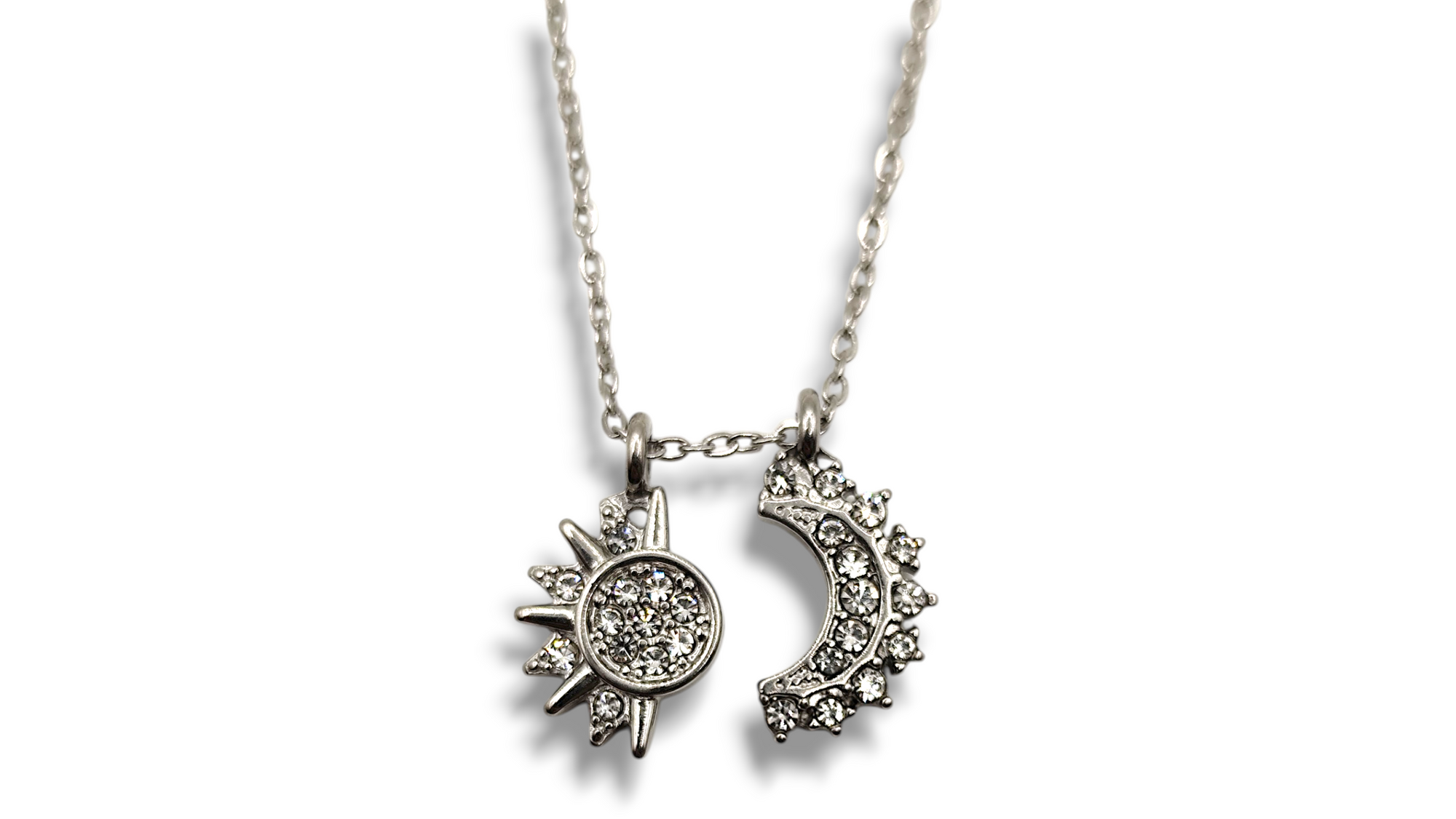 Collana Sole e Luna strass