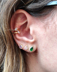 Ear cuff duble drops