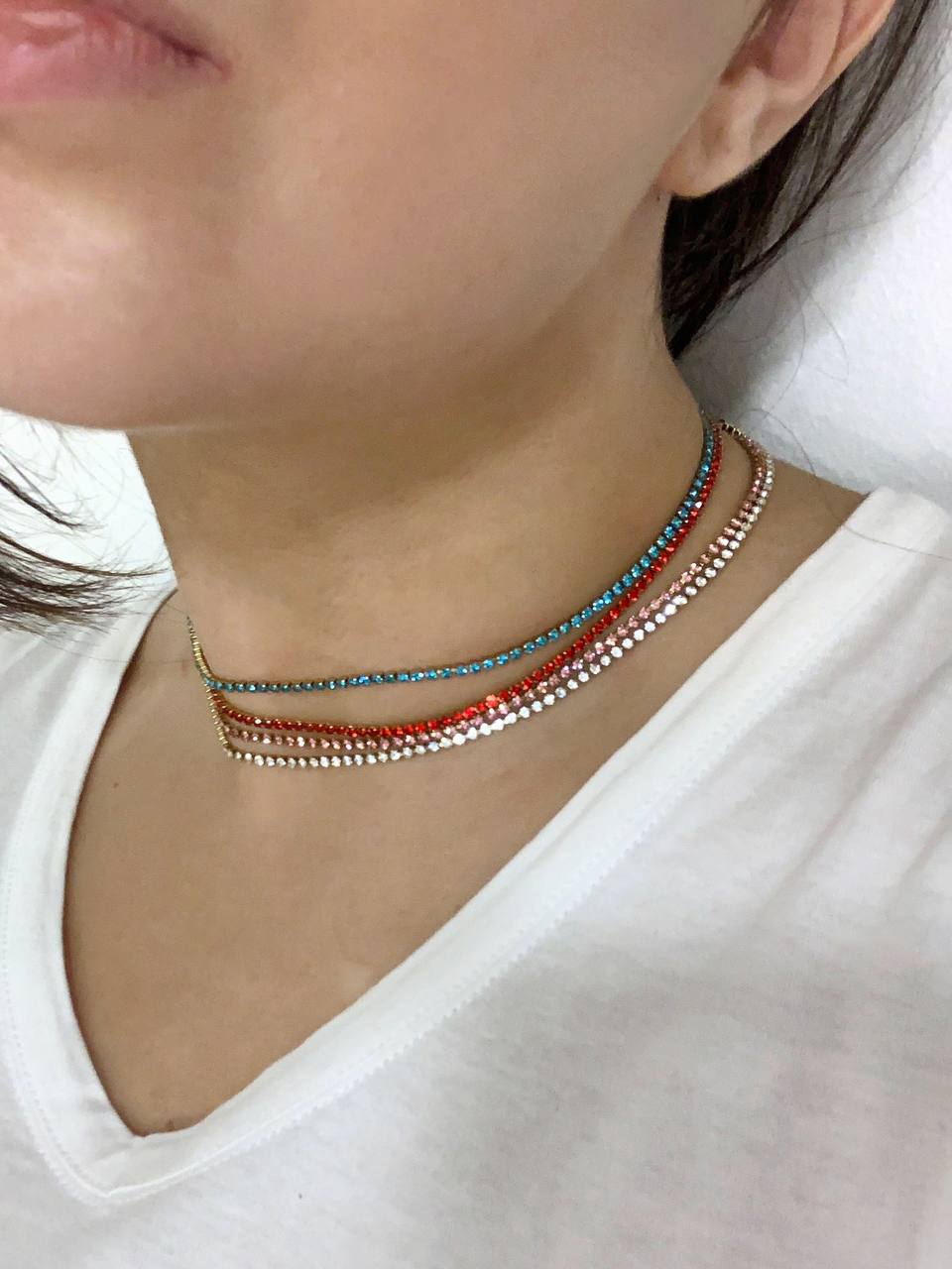 Collana Tennis sottile