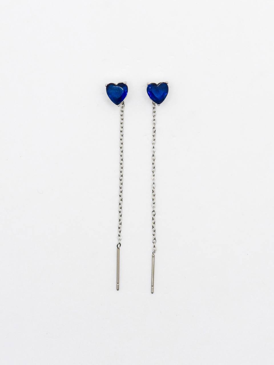 Orecchini Sali e Scendi Strass Cuore